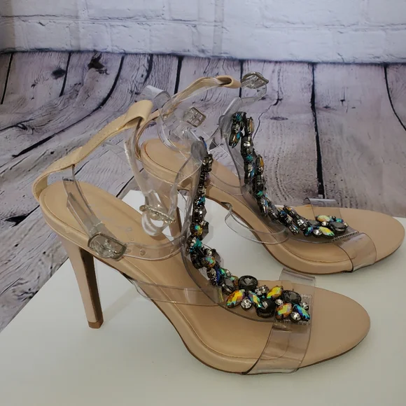 Rhinestone heels Qupid size 8 1/2 - Picture 3 of 7